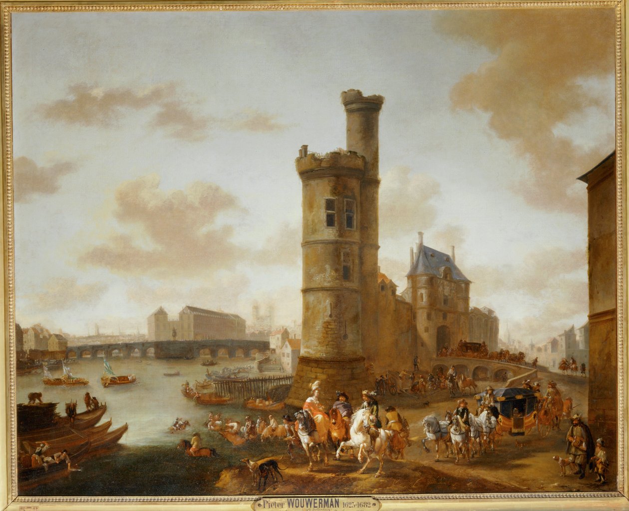 A torony és a Porte de Nesle Párizsban ... alkotó: Erich Lessing