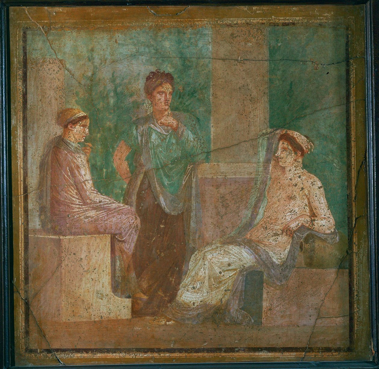 A jósnővel konzultáló nimfa alkotó: Erich Lessing