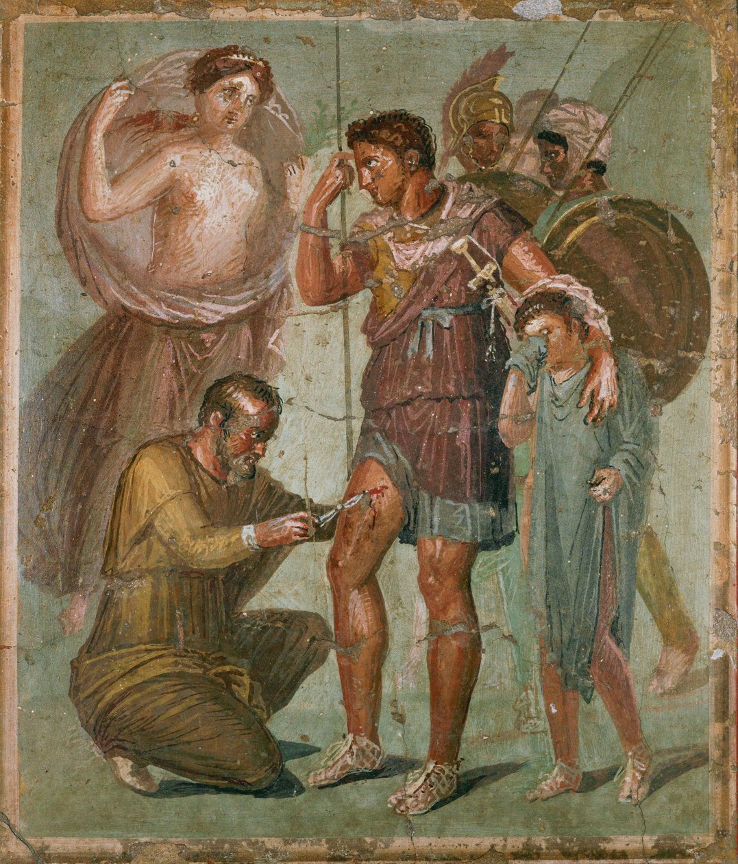 Sebesült Aeneas Venus és Ascanius között, a Casa di Sirico-ból alkotó: Erich Lessing