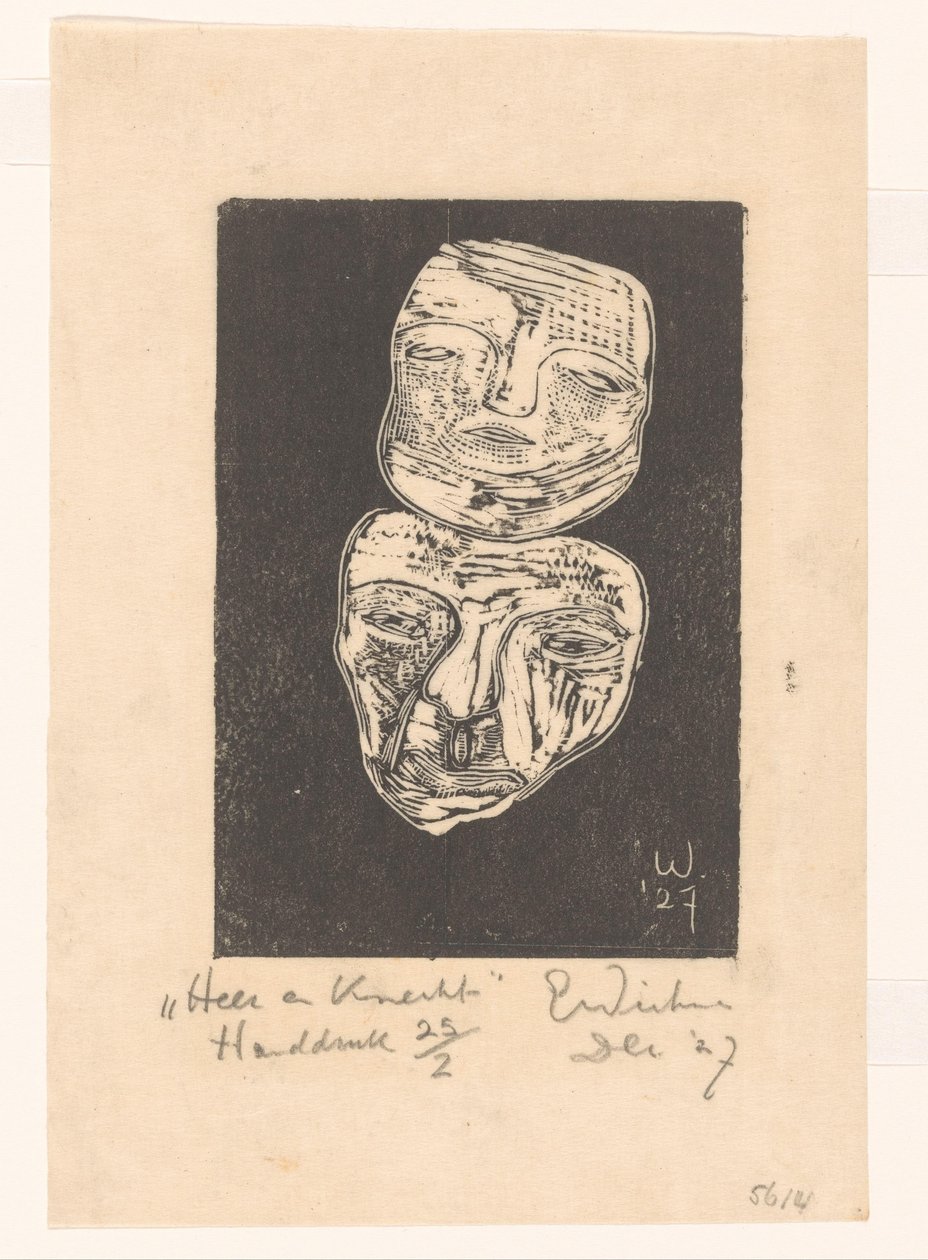 Úr és szolga (eredeti cím a tárgyon) alkotó: Erich Wichmann (signed by artist)
