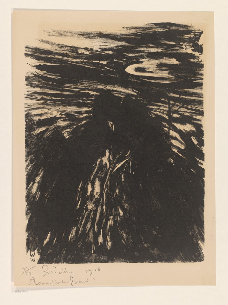 Romantikus este (eredeti cím a tárgyon) alkotó: Erich Wichmann (signed by artist)