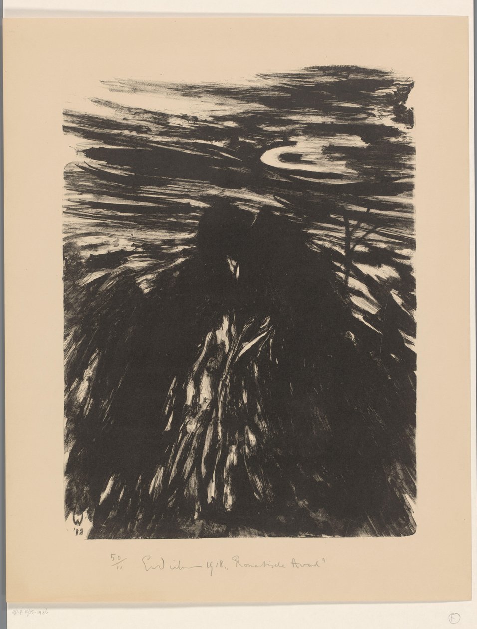 Romantikus este (eredeti cím a tárgyon) alkotó: Erich Wichmann (signed by artist)