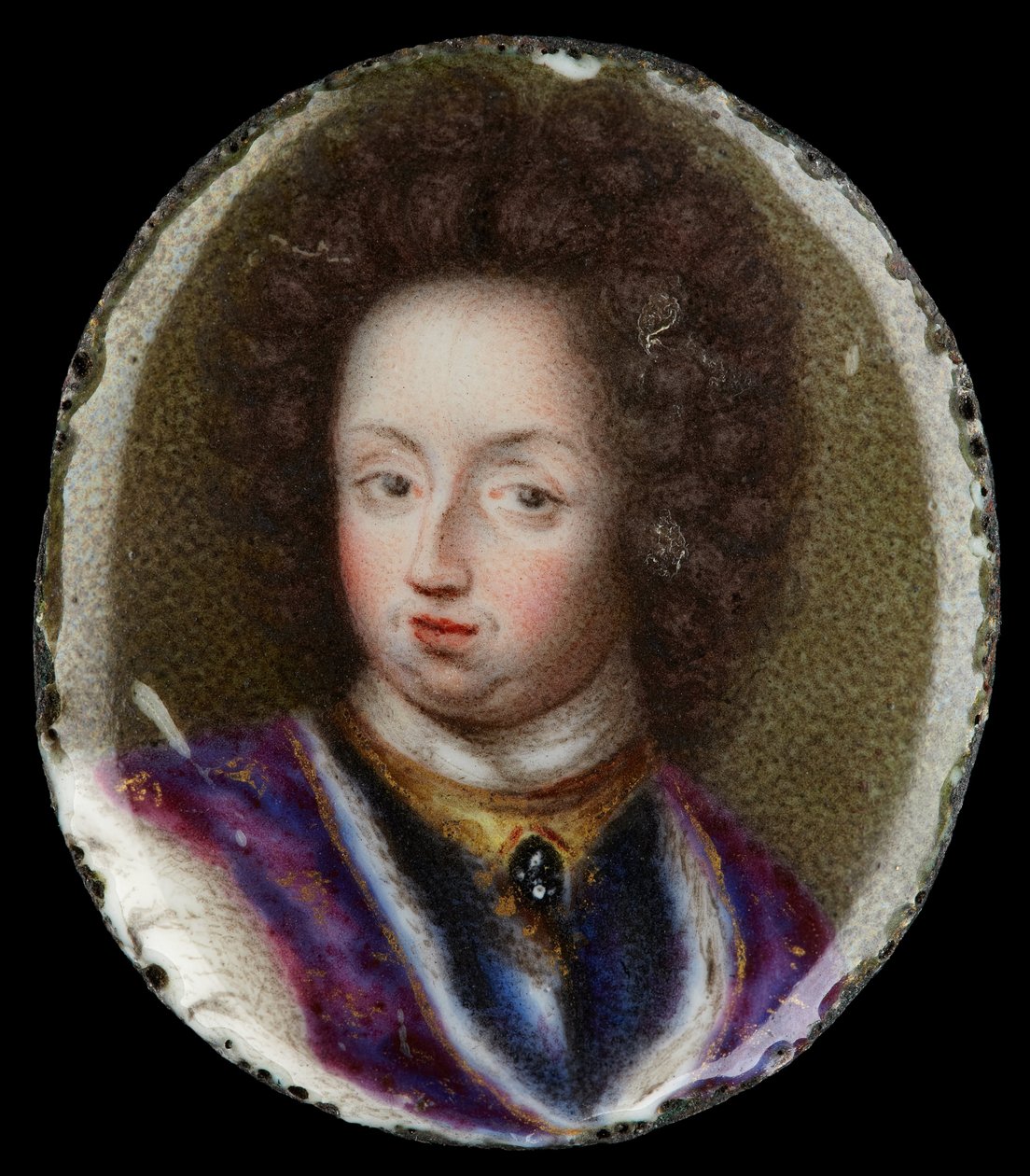 Miniatűr portré XI. Károly svéd királyról 1660-1697 alkotó: Erik Utterhielm