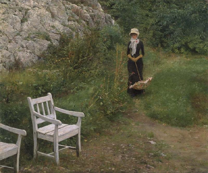 Családi környezetben alkotó: Erik Theodor Werenskiold