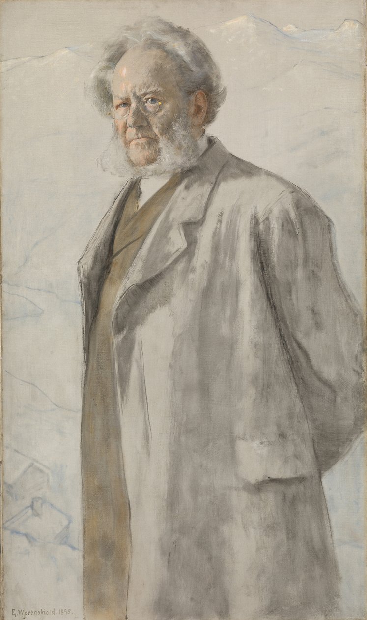 Henrik Ibsen portréja 1828-1906, 1895. alkotó: Erik Theodor Werenskiold