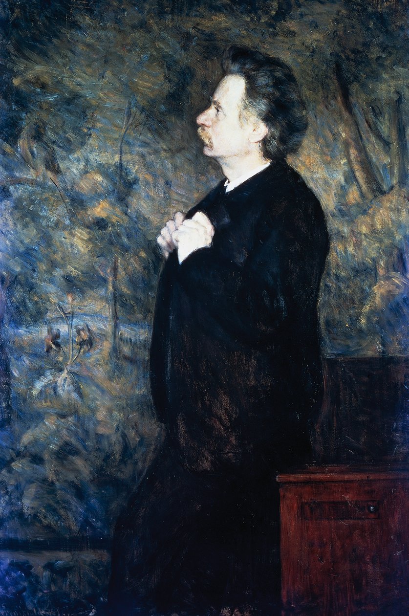 Edvard Grieg norvég zeneszerző és zongoraművész portréja (Bergen alkotó: Erik Theodor Werenskiold