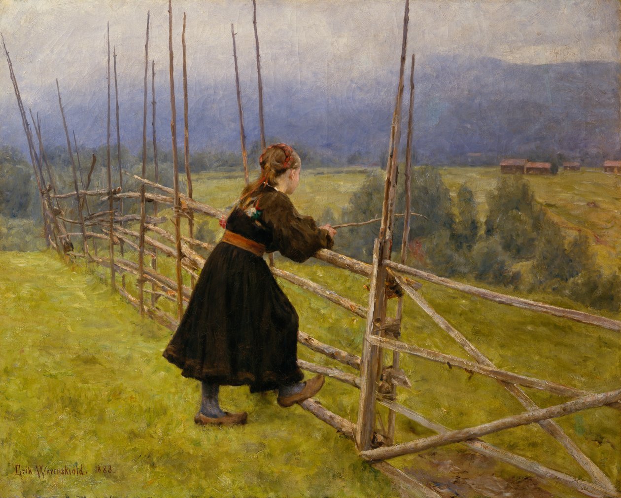 Telemark lány alkotó: Erik Theodor Werenskiold