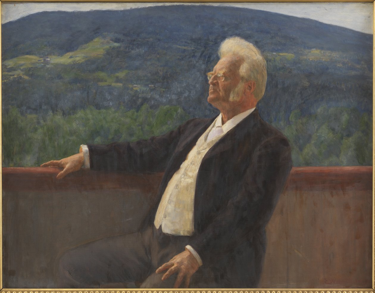 Bjørnstjerne Bjørnson portréja alkotó: Erik Theodor Werenskiold