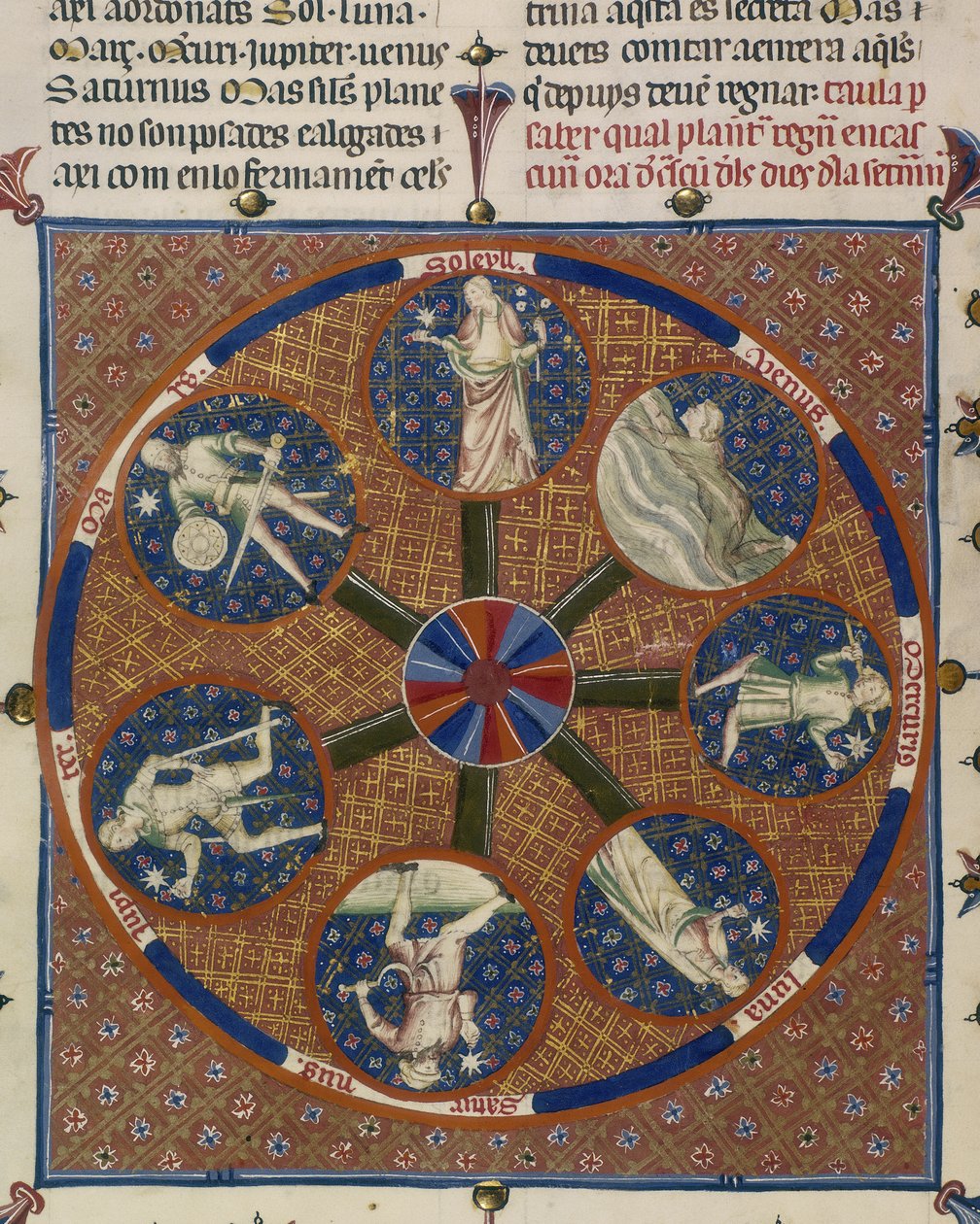Yates Thompson 31 fol.70v Medallions of the Seven Planets, a 