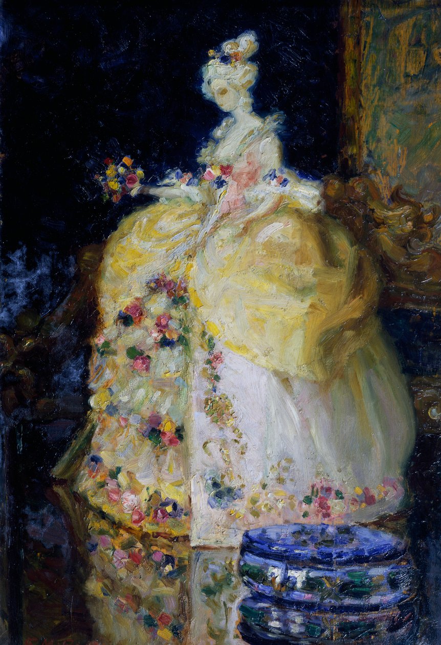 Tizennyolcadik századi hölgy, Erminia Bruni Menin (1870-1904). Olaszország, XX. század. alkotó: Erminia Bruni Menin