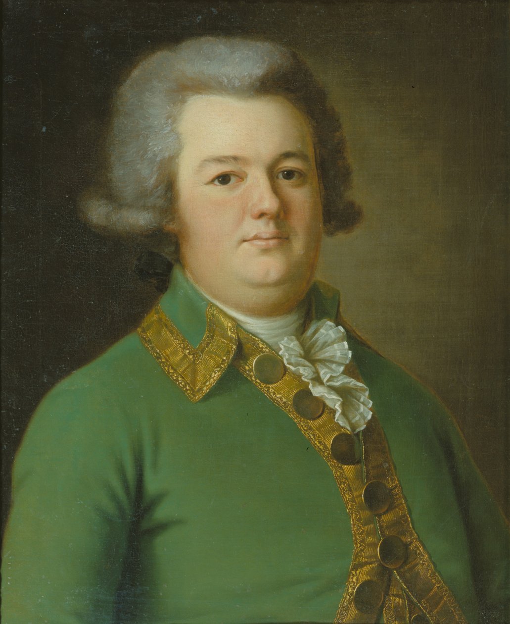Vaszilij Ivanovics Lihacsov portréja, 1791 alkotó: Ermolay Dementyevich Kamezhenkov