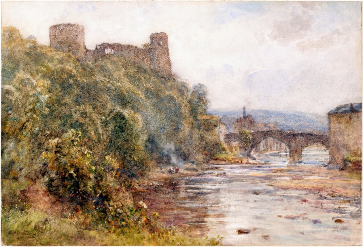 Barnard kastély (akvarell papíron) alkotó: Ernest Albert Waterlow