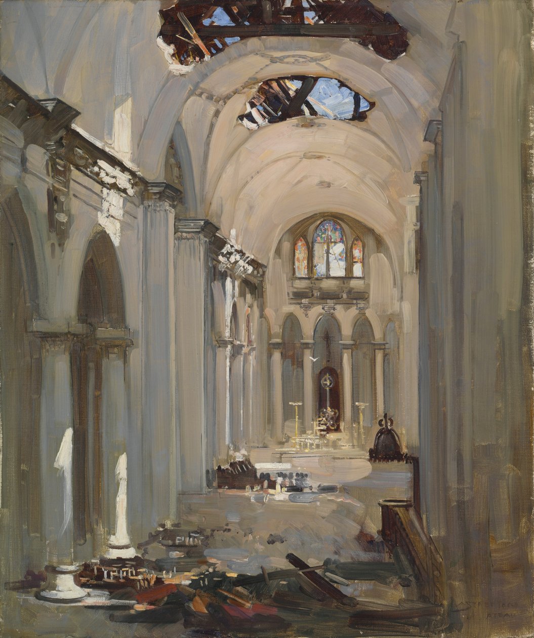 Katedrális belső alkotó: Arthur Streeton