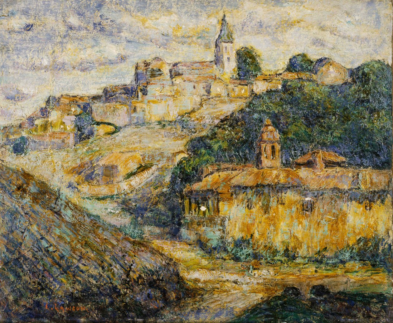 Alkonyat Spanyolországban alkotó: Ernest Lawson