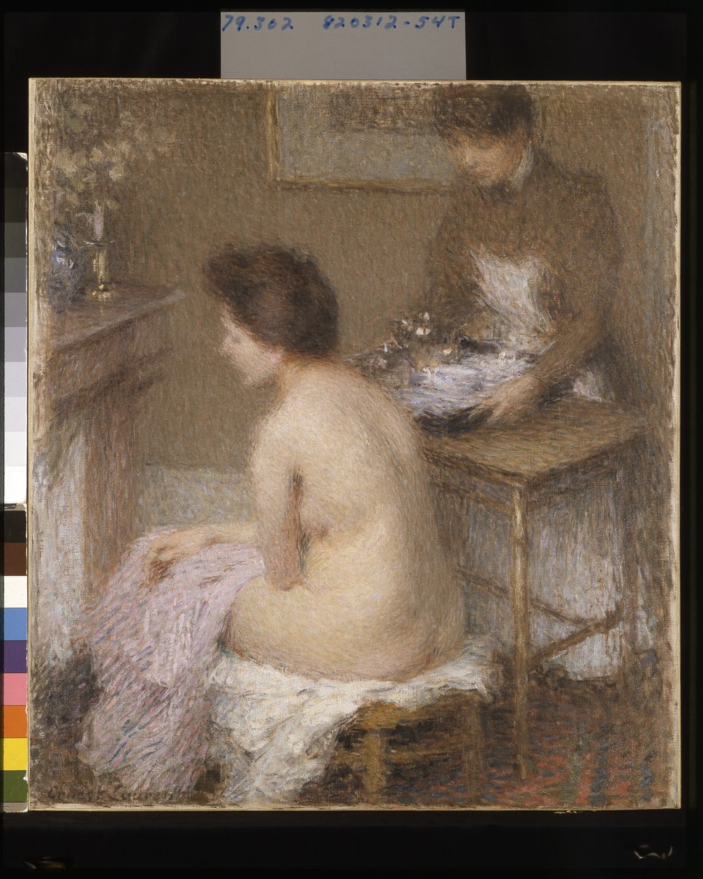 A fürdő után (olaj, vászon) alkotó: Ernest Joseph Laurent