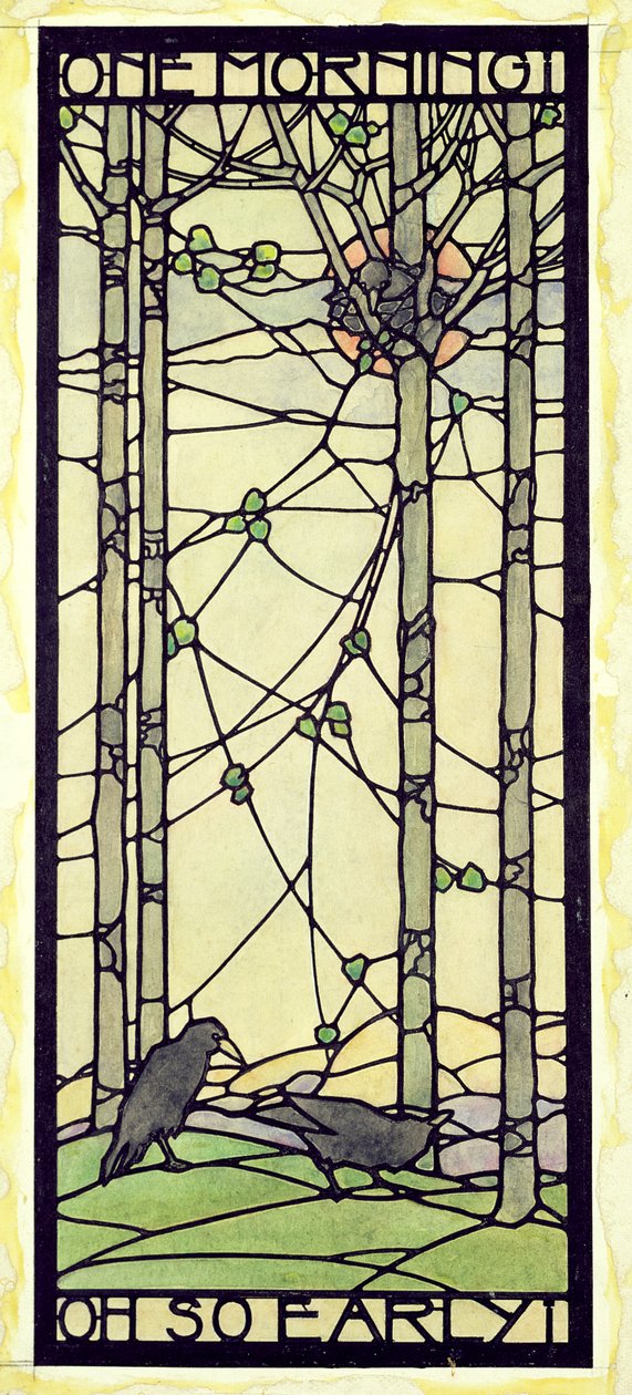 One Morning Oh So Early, 1908-1910 körül (tinta és akvarell a kártyán) alkotó: Ernest Archibald Taylor