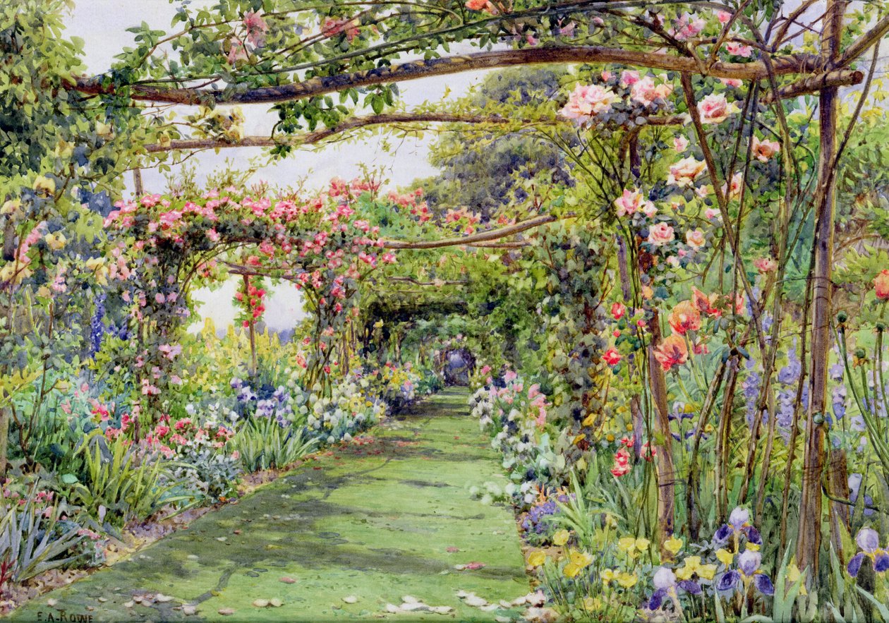 The Rose Pergola, Blackhurst House, Tunbridge Wells, Kent alkotó: Ernest Arthur Rowe