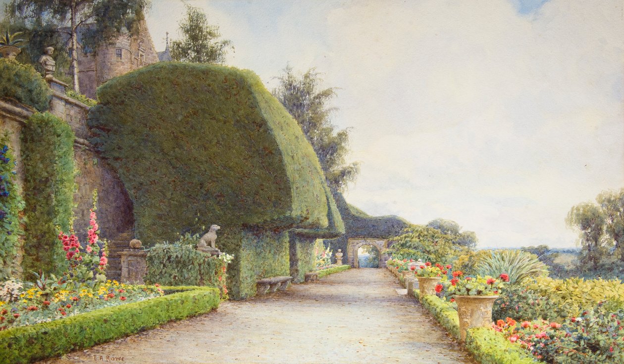 The Terrace, Drummond Castle, Perthshire alkotó: Ernest Arthur Rowe