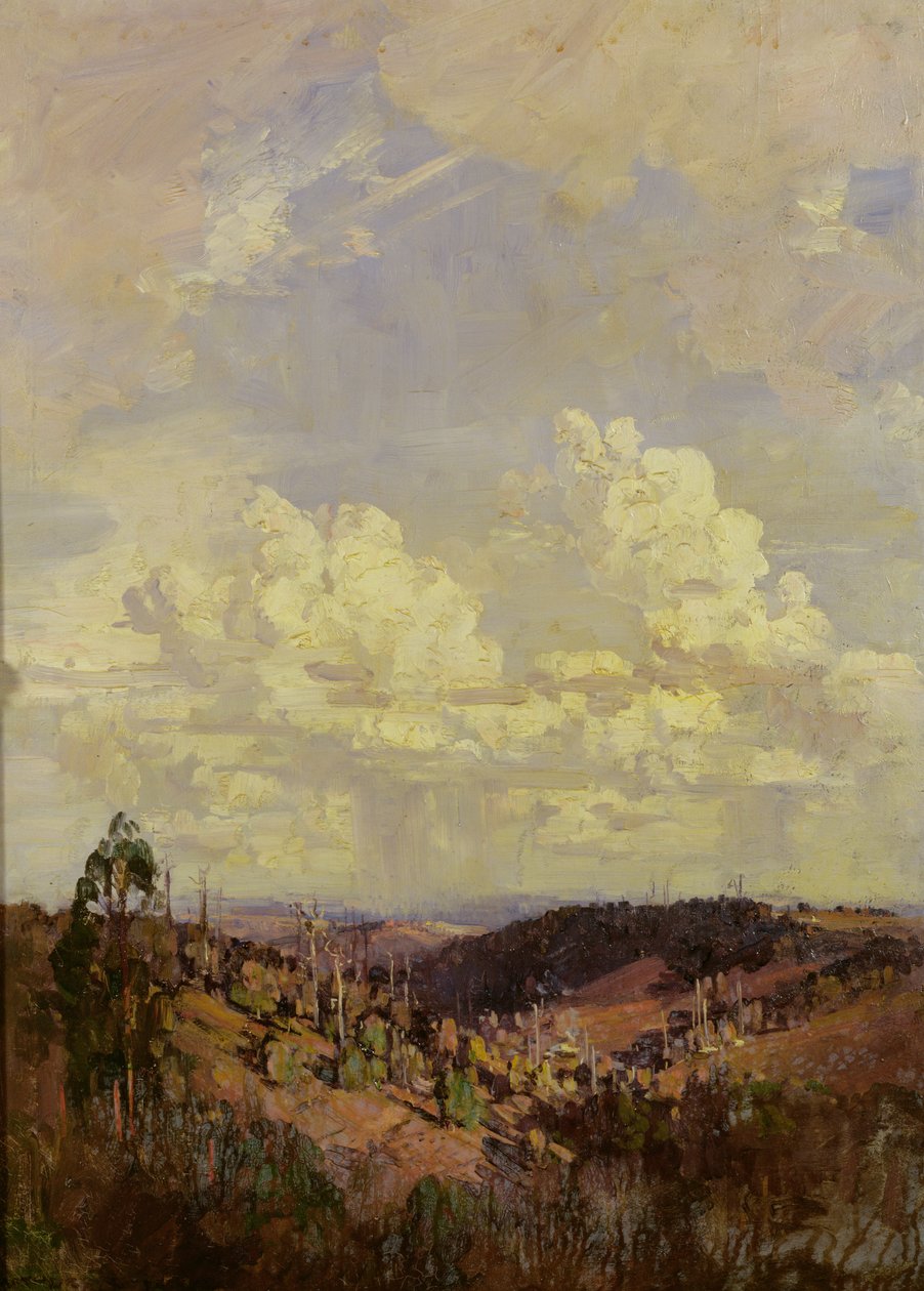 És hagyjuk, hogy az esti és a reggeli felhők (Tennyson) alkotó: Arthur Streeton