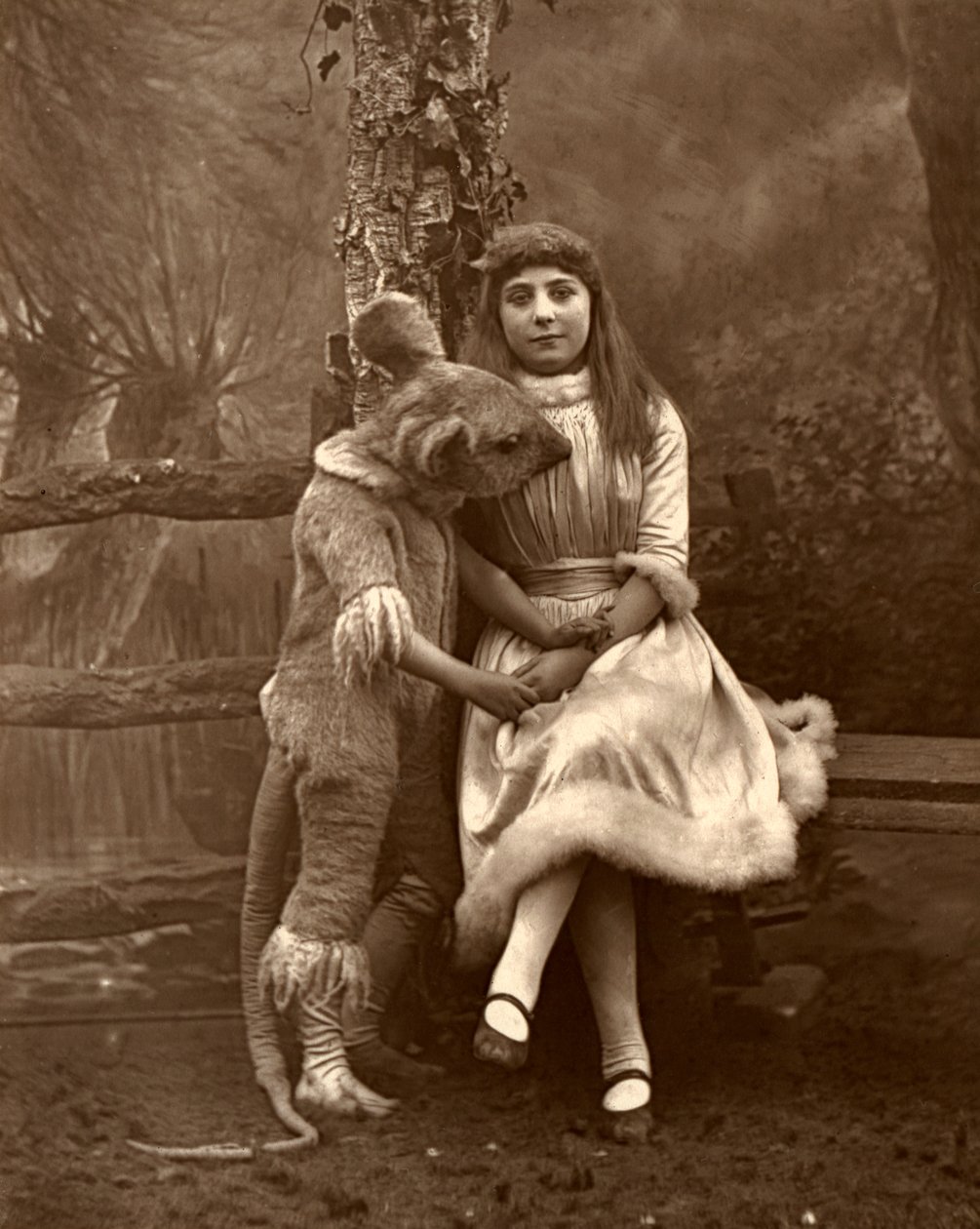 Alice és a dormouse, 1887 alkotó: Ernest Barraud