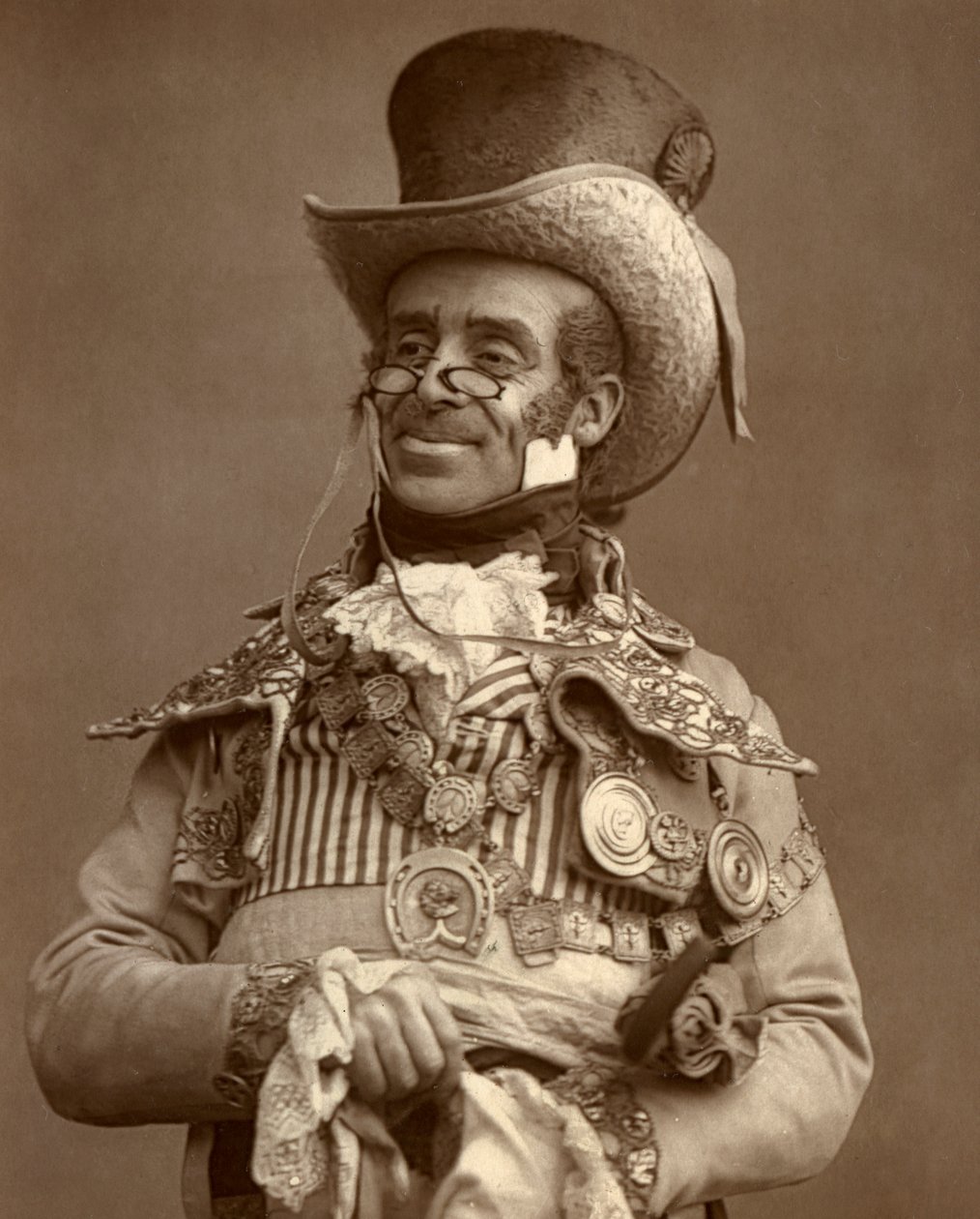 Arthur Roberts brit színész, humorista és zenei előadóművész, 1888 alkotó: Ernest Barraud