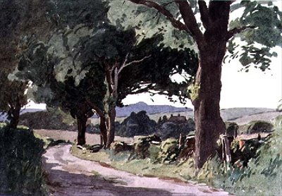 Jelenet Pulborough közelében, West Sussex államban alkotó: Ernest Benger or Berenger