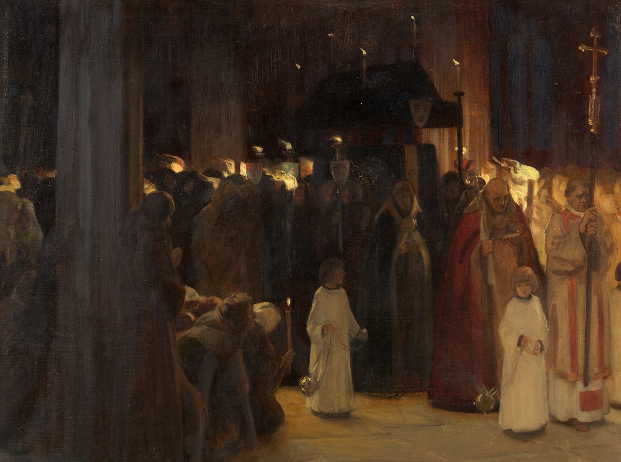 William Canynges temetése a Redcliffe templomban alkotó: Ernest Board