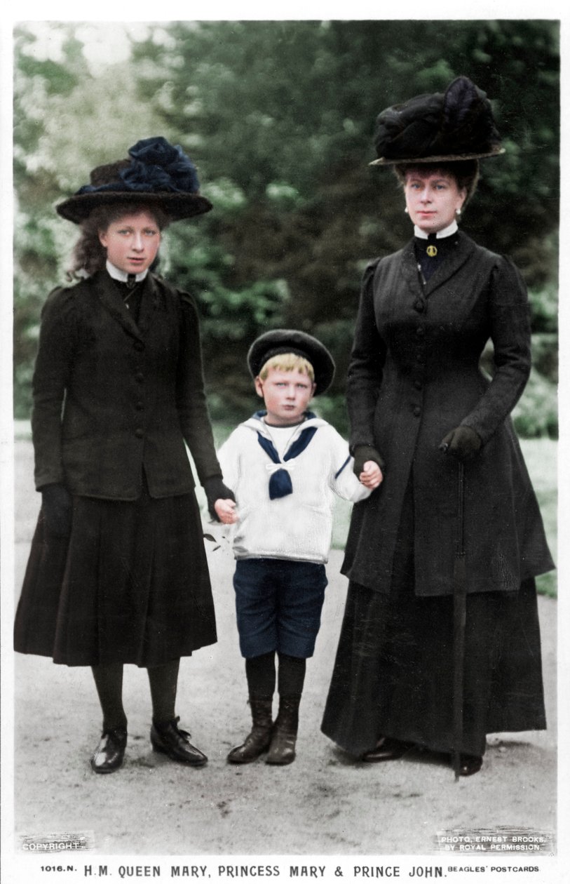 Mária királynő, Mária hercegnő és János herceg, 1910-es évek alkotó: Ernest Brooks