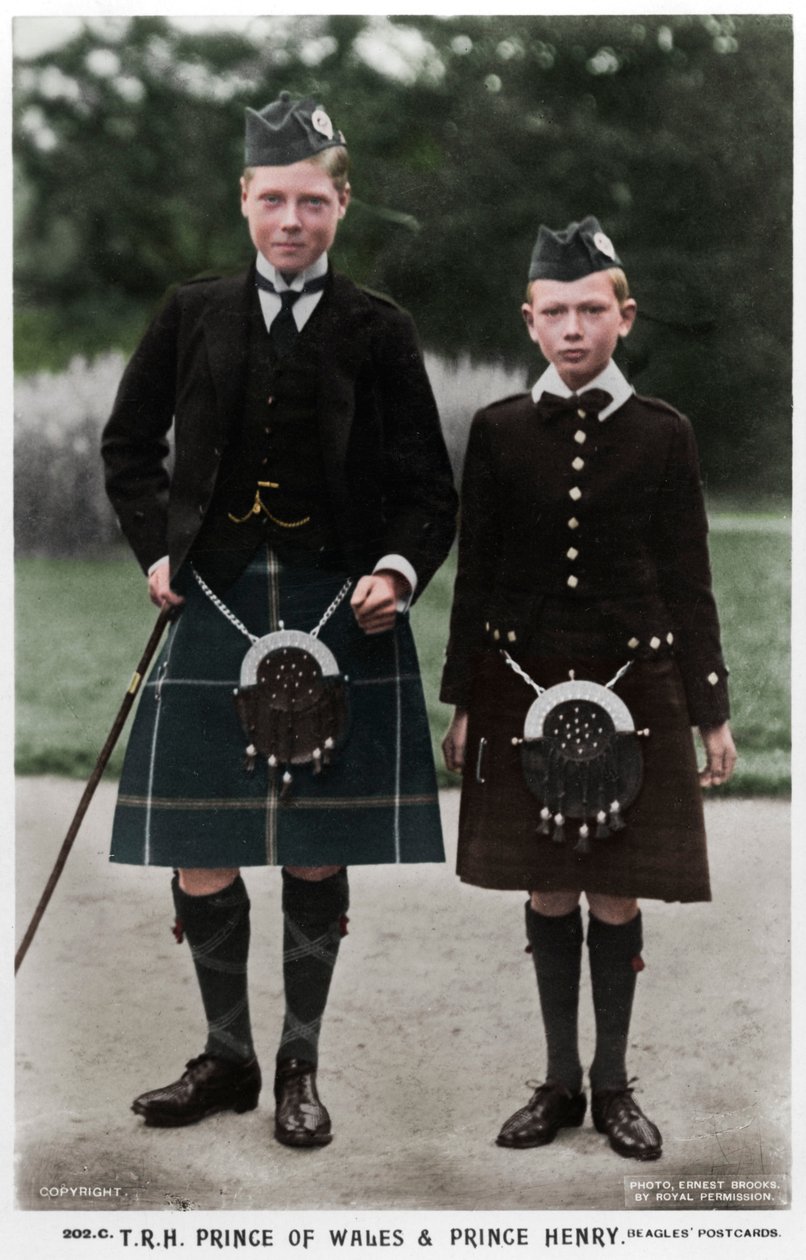 A walesi herceg és Henrik herceg, 1910 alkotó: Ernest Brooks