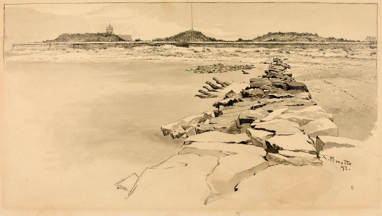 Fort Moultrie a régi Sullivan erőd helyén alkotó: Ernest C. Peixotto