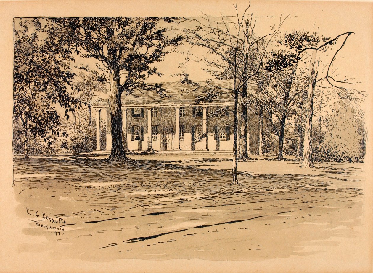 Saratoga. Schuyler tábornok háza alkotó: Ernest C. Peixotto