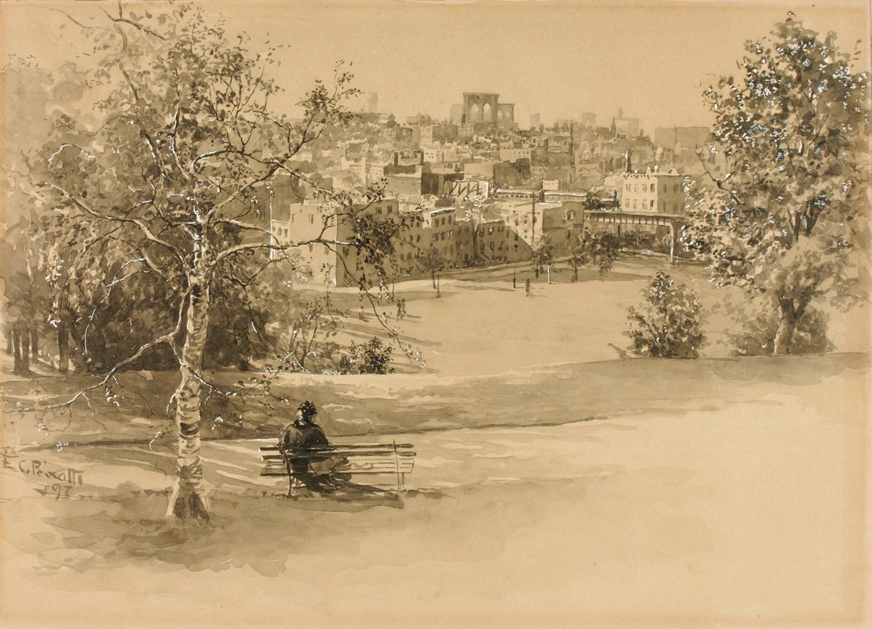 Kilátás a városra() alkotó: Ernest C. Peixotto