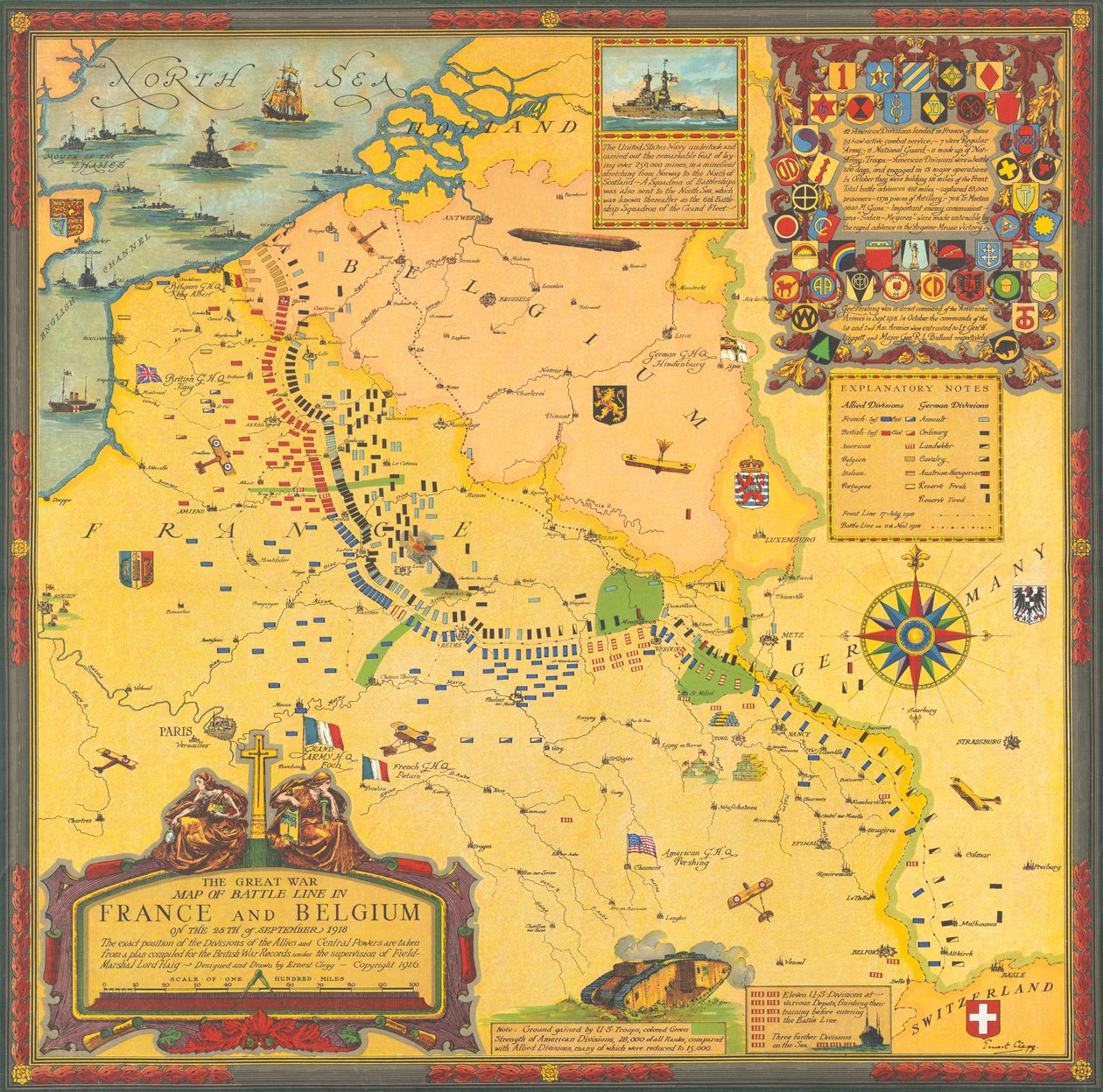 Nyugati front, első világháború, szeptember 25. alkotó: Ernest Clegg