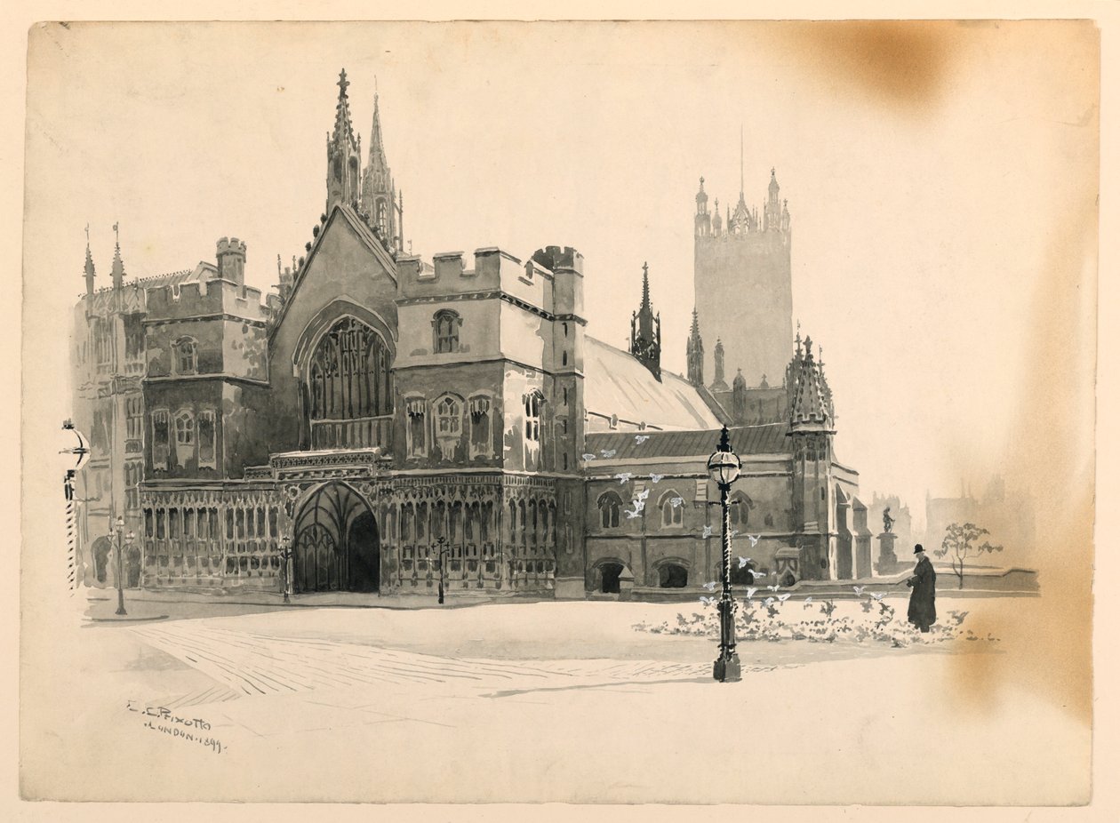 A Westminster Hall külseje alkotó: Ernest Clifford Peixotto