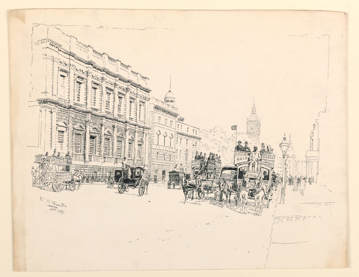 A bankettterem, Whitehall, London alkotó: Ernest Clifford Peixotto