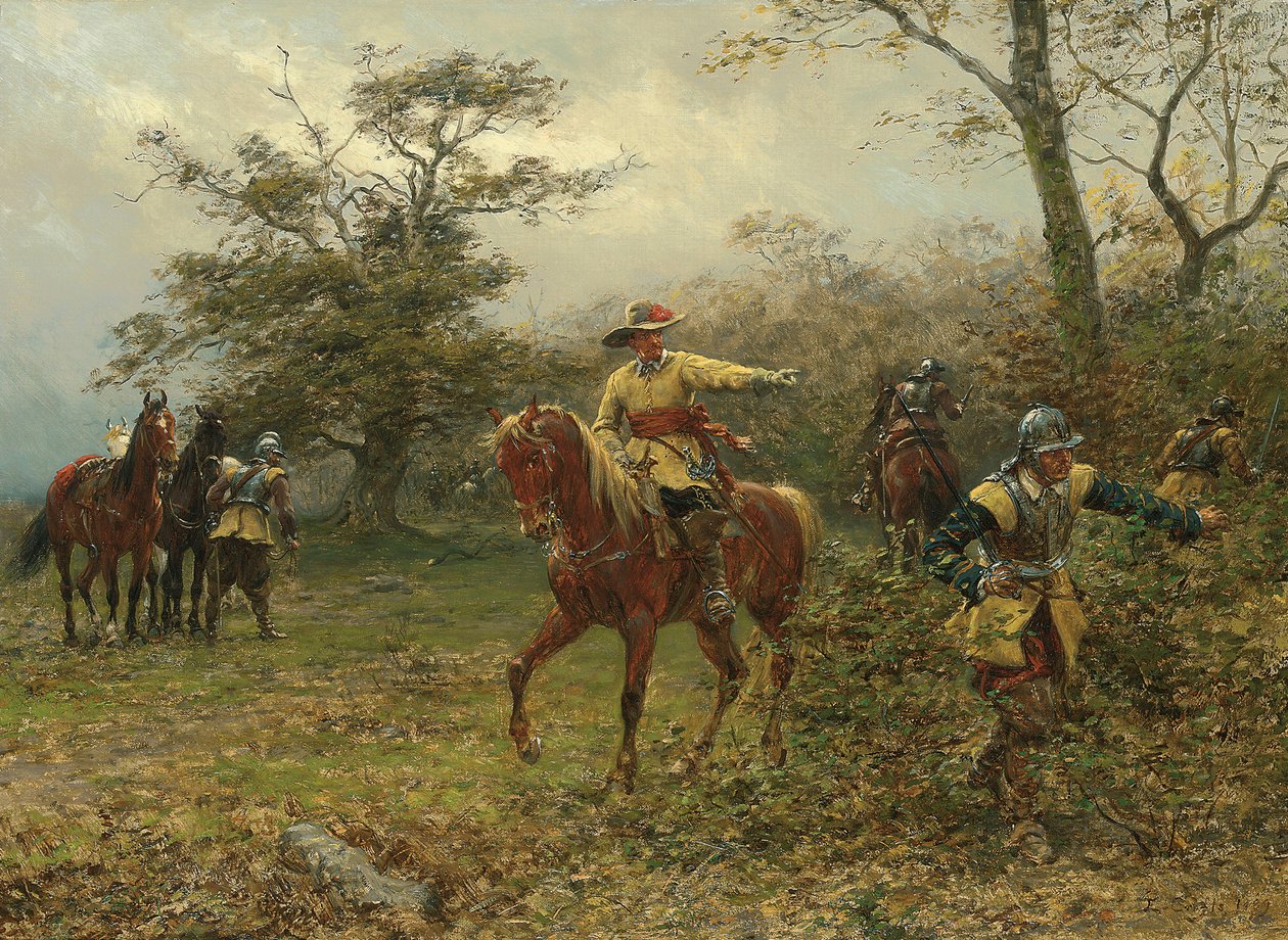 A Boscobel-tölgy, 1889 alkotó: Ernest Crofts