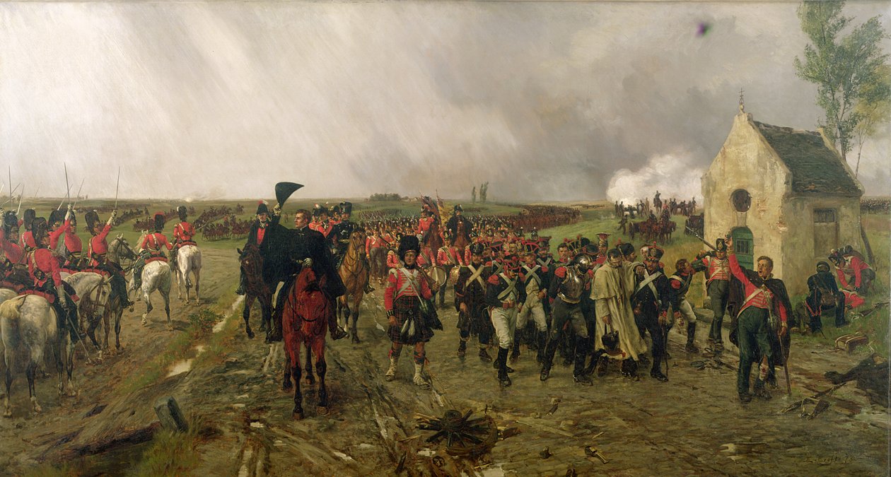 Wellington menete Quatre Brasból Waterlooba, 1878 alkotó: Ernest Crofts