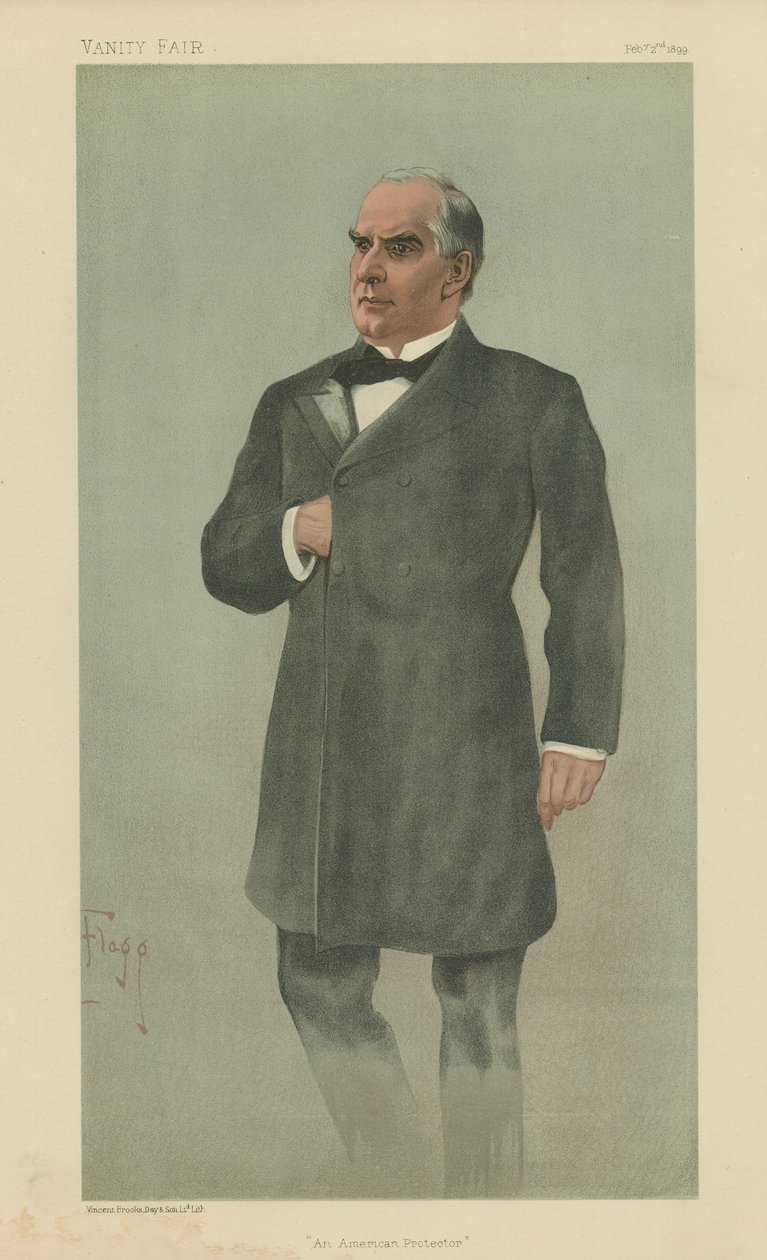William McKinley (színes litográfia) alkotó: Ernest Flagg