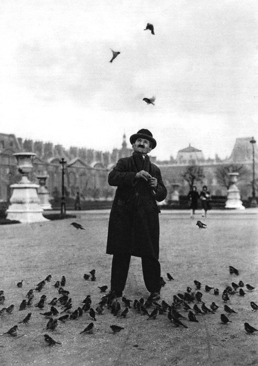 Egy madárbűvölő, Párizs, 1931. alkotó: Ernest Flammarion