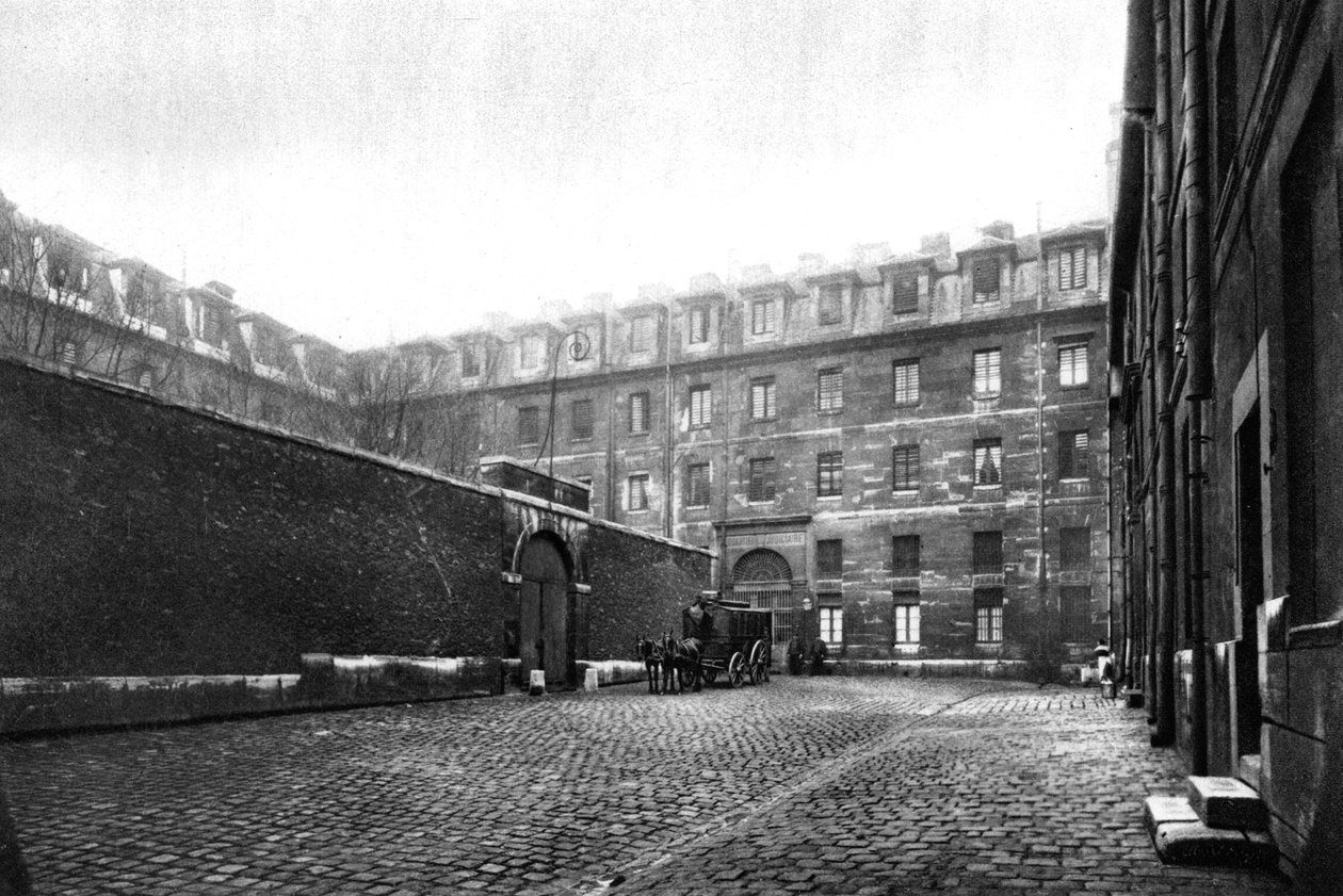 Saint Lazare női börtön udvara, Párizs, 1931. alkotó: Ernest Flammarion