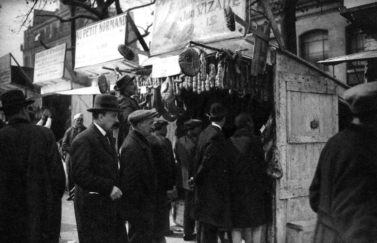 Sonkavásár a Boulevard Richard Lenoir-on, Párizs, 1931. alkotó: Ernest Flammarion