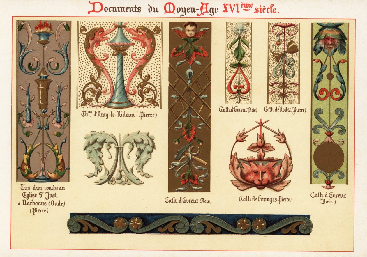 Design elemek a 16. századból. alkotó: Ernest Guillot