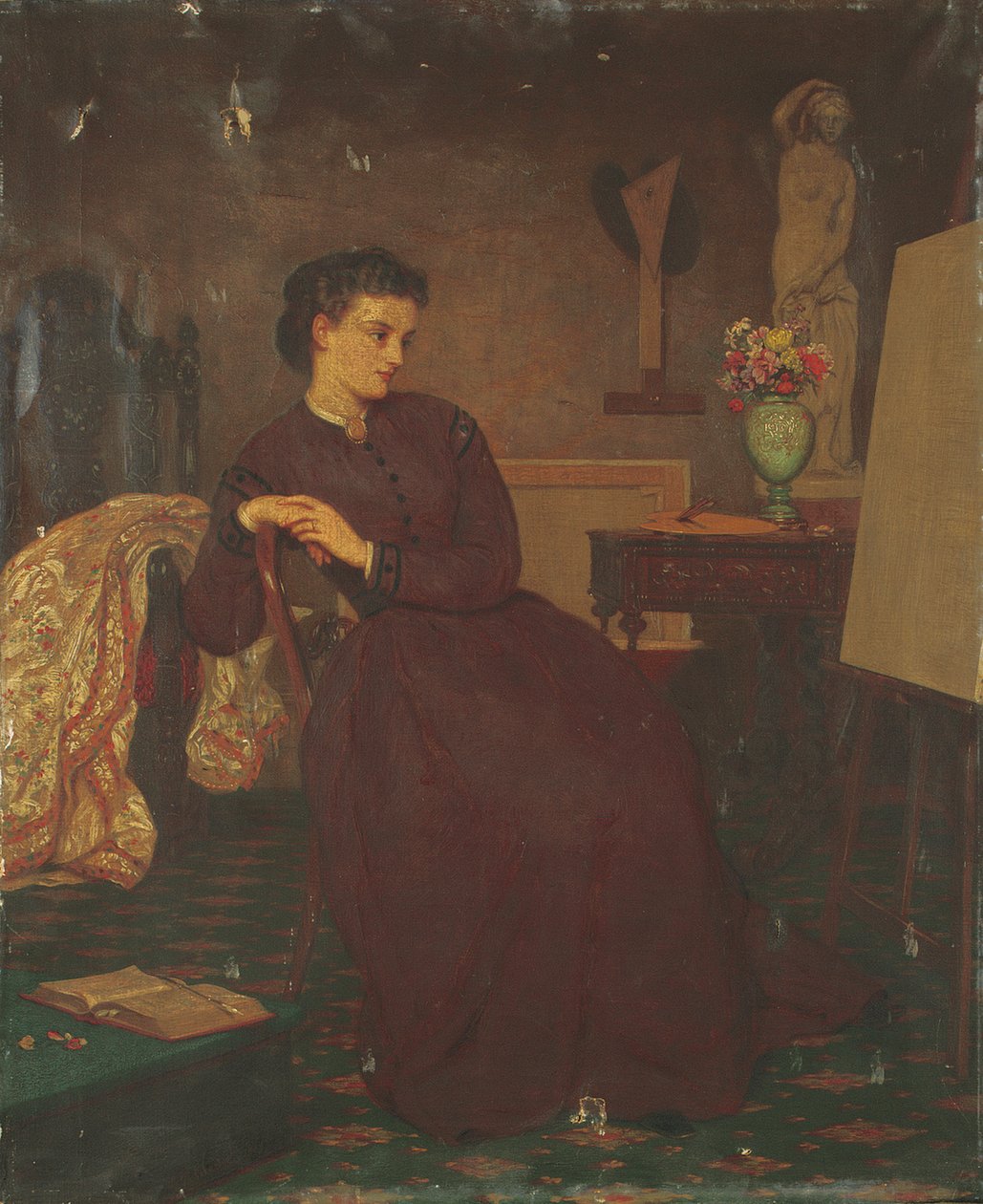 Egy művésznő, 1869 alkotó: Ernest Gustave Girardot