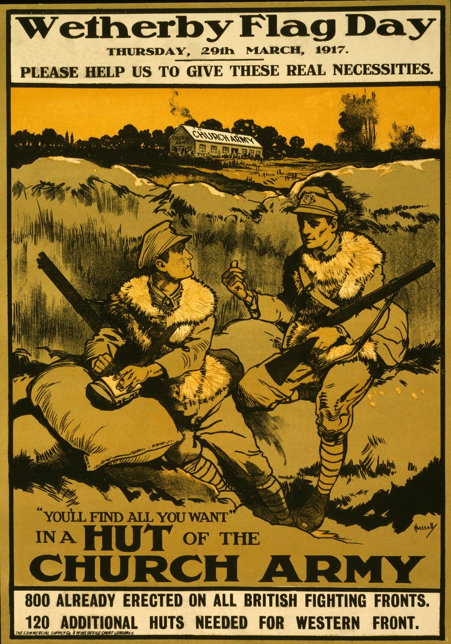 Plakát a Wetherby Flag Day alkalmából, 1917. március 29., csütörtök, pub. 1917 alkotó: Ernest Hasseldine