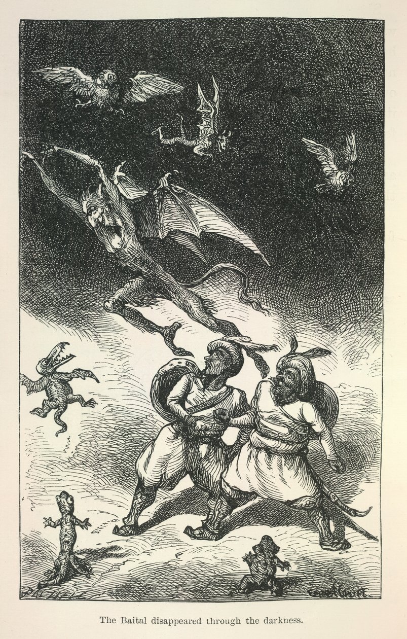 Illusztráció Richard Francis Burton Vikram és a vámpír című művéből alkotó: Ernest Henry Griset