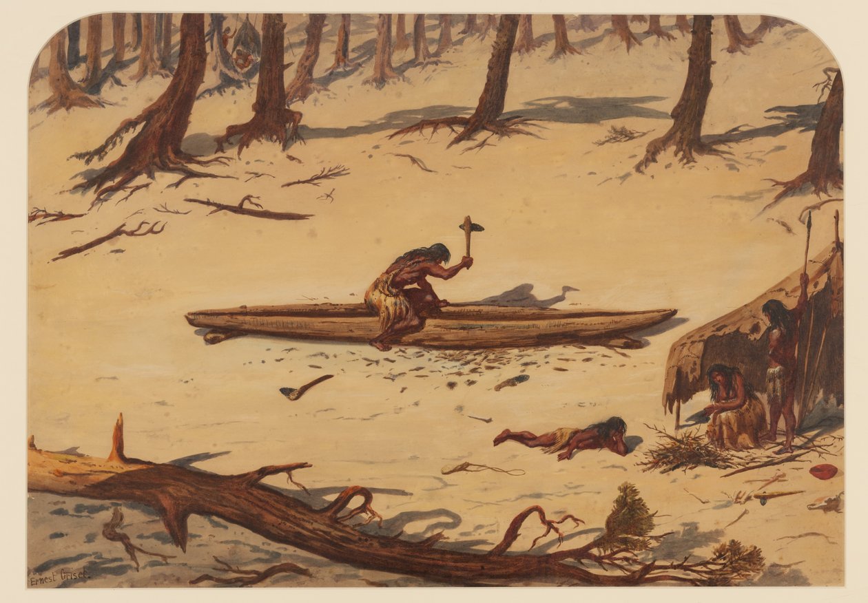 Őskori tábor, 1871 alkotó: Ernest Henry Griset