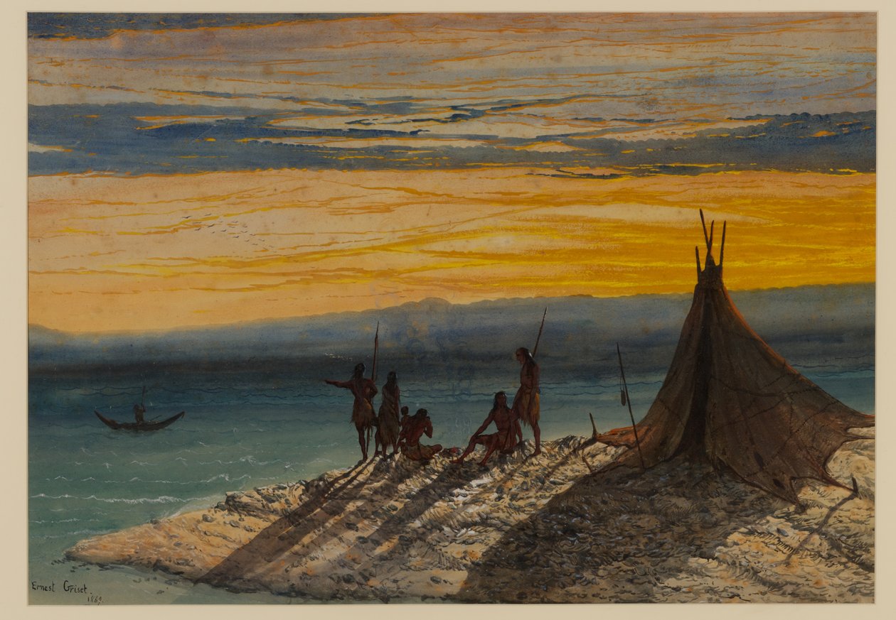 Őskori táj, 1869 alkotó: Ernest Henry Griset
