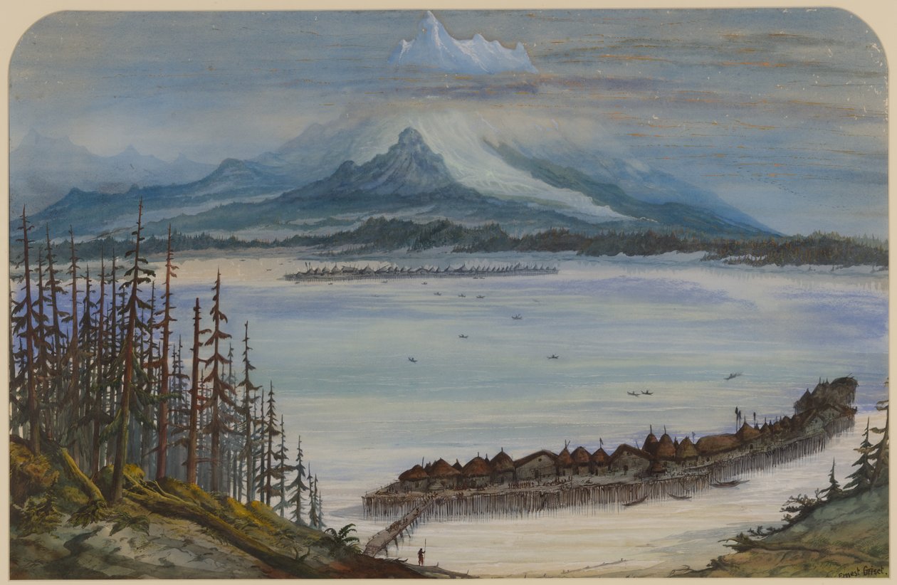 Őskori táj, 1871 alkotó: Ernest Henry Griset
