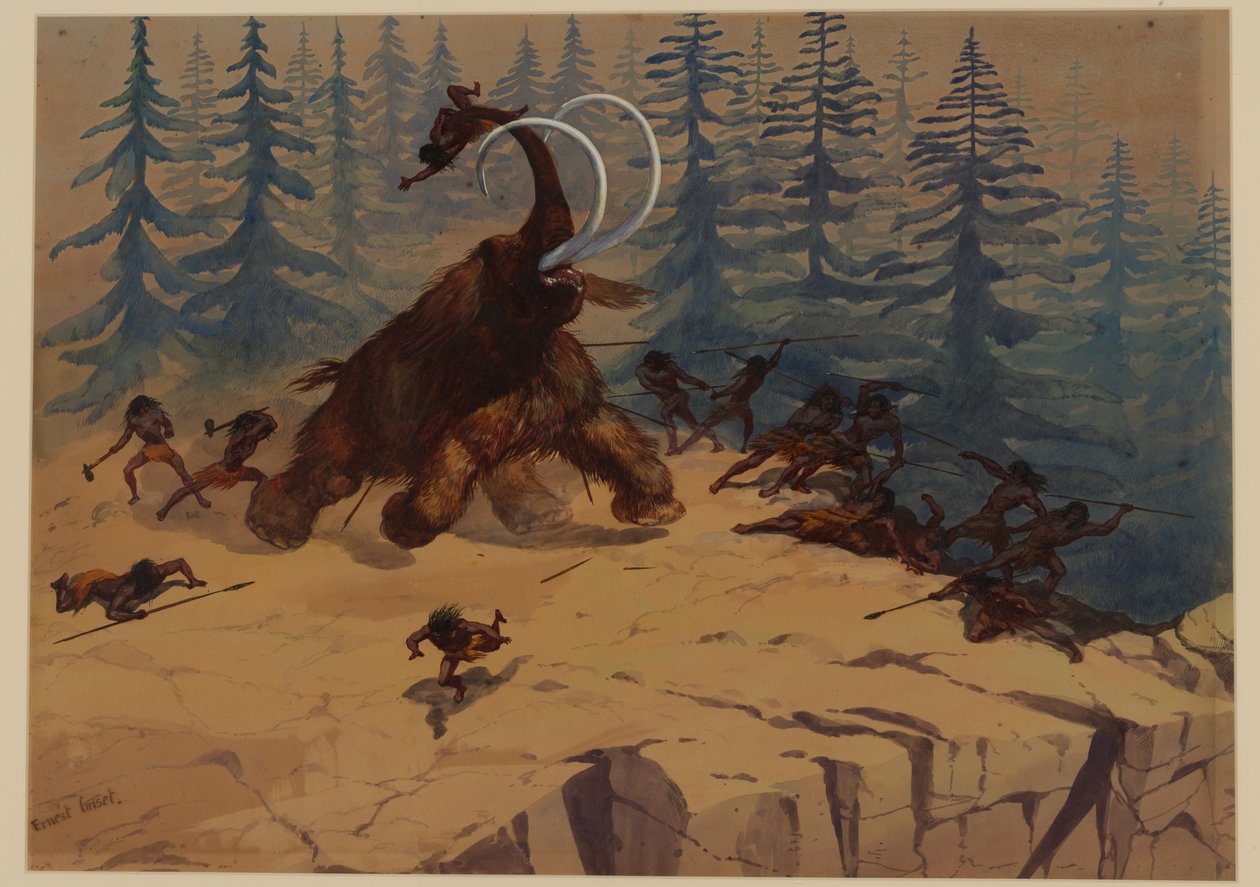 Gyapjas mamut, 1871 alkotó: Ernest Henry Griset