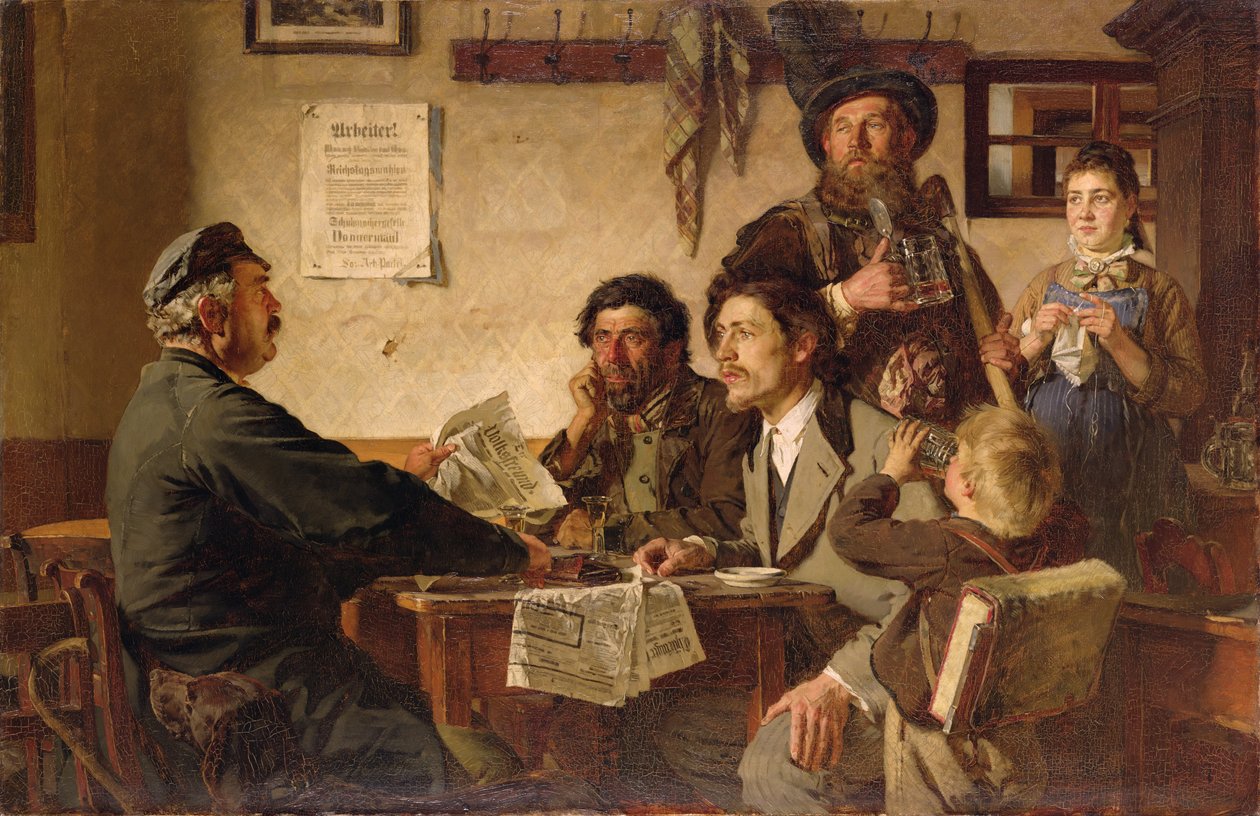 Taverna jelenet, 1877 alkotó: Ernest Henseler